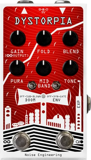 Future fuzz overdrive distortion pedal | Dystorpia by Noise Engineering