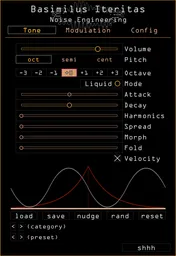 Noise Engineering Basimilus Iteritas plugin Tone page