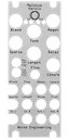 Melotus Versio panel overlay in silver | Noise Engineering