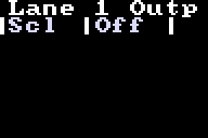 The Output tab of a lane's config, set for trigger output
