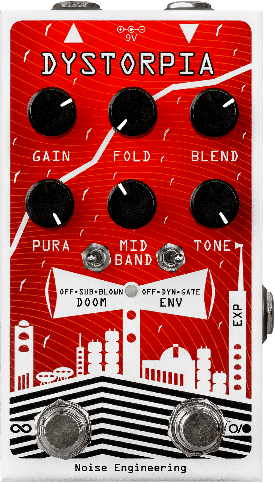 Dystorpia's knob and switch positions for the Power Chord Buzzsaw setting